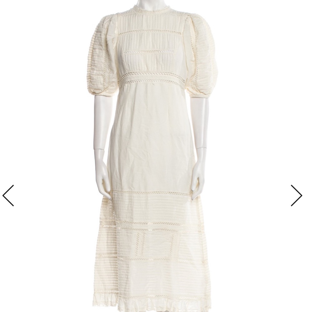 Sea New York Cream Midi Dress